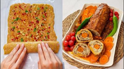 طرز تهیه رولت مرغ مجلسی