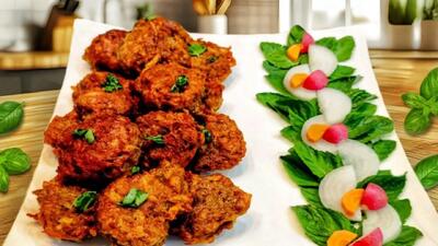 شام خوشمزه و فوری با بادمجون و سیب زمینی بدون گوشت و آسان