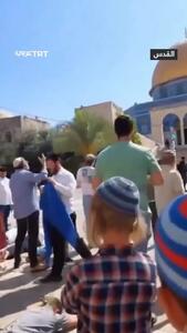 ببینید؛ رقص و پایکوبی شهرک‌نشینان اسرائیلی در مسجد الاقصی