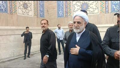 حضور حجت الاسلام محسنی اژه‌ای در مراسم بزرگداشت سپهبد رشید