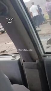 تصادف  مرگبار پژو ۴۰۵ با کامیونت در جاده مغان + فیلم