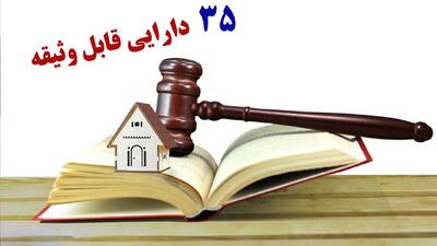 قانون وثیقه تغییر کرد/ ۳۵ دارایی جدید قابل وثیقه شدند+ اسامی
