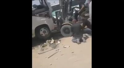 ۱۶ مصدوم در تصادف مینی‌بوس زائران ایرانی در نجف - کربلا (فیلم)