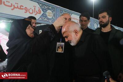 حضور استاندار خوزستان در موکب فرهنگ و هنر اروند