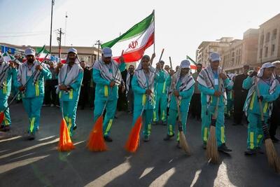 تصاویر؛ پاکبانان مشهدی در نجف اشرف