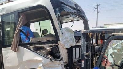 ۱۶ مصدوم در تصادف مینی‌بوس حامل زائران ایرانی در محور نجف - کربلا