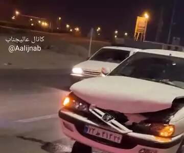 شرایط شوکه‌کننده مرسدس بنز بعد از تصادف با پژو پارس!