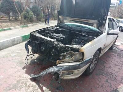 ببینید | شرایط شوکه‌کننده مرسدس بنز بعد از تصادف با پژو پارس!