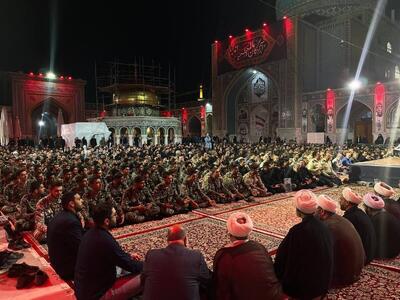 مراسم چهلمین روز شهادت شهدای اقتدار در حرم مطهر رضوی برگزار شد