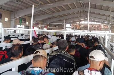 ویدئو| تردد روان و بی وقفه زائران اربعین حسینی در پایانه مرزی مهران (۱۳ مرداد ۱۴۰۴)