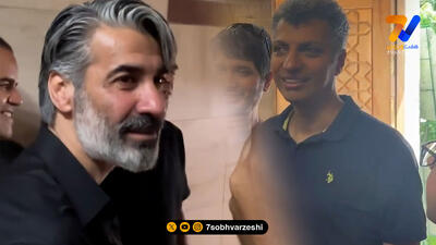 حضور عادل فردوسی پور،شمسایی و پیشکسوتان مراسم ترحیم داریوش مصطفوی