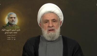 واکنش شیخ نعیم قاسم به دستورات فرستاده آمریکا برای خلع سلاح حزب‌الله