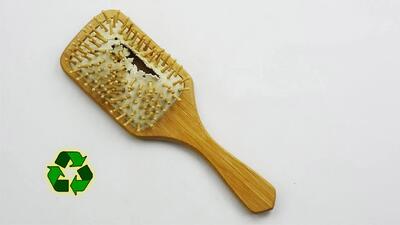 عروسک دست ساز از برس مو: ایده ای بازیافتی و خلاقانه