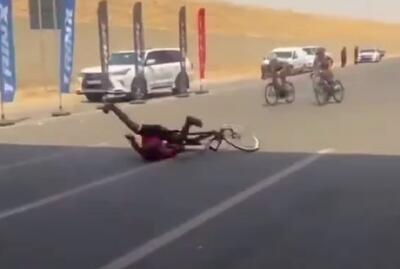 ببینید / جشن زودهنگام کار دست دوچرخه‌سوار عراقی داد