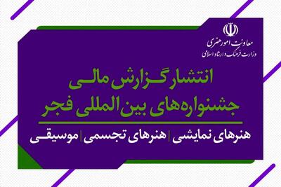 گزارش‌های مالی جشنواره تئاتر، موسیقی، هنرهای تجسمی فجر منتشر شد/ به ضمیه گزارش مالی جشنواره تئاتر عروسکی تهران مبارک