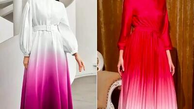 پیراهن آبرنگی زنانه؛ معرفی مدل‌ های خاص برای تیپ منحصر به فرد