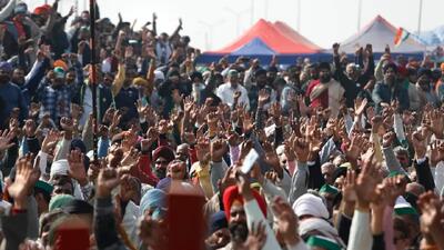 آمادگی اتحادیه‌های کارگری و کشاورزان هند برای تظاهرات علیه تعرفه‌های ترامپ
