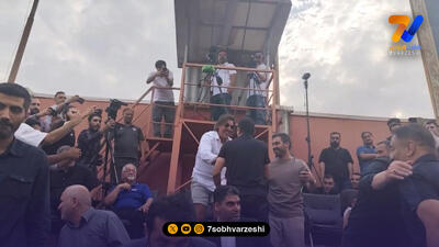 خوش‌وبش صمیمانه وحید هاشمیان با ساپینتو در دربی امیدها