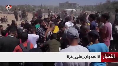 تصاویری دردناک از قحطی در غزه/فیلم