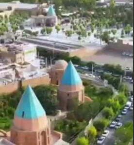 مجموعه مقابر گنبد سبز در شرق شهر قم