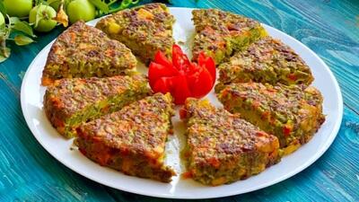 طرز تهیه کوکو لوبیا سبز و هویج