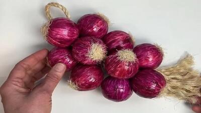 ساخت پیاز دیوارکوب برای آشپزخانه: ایده ای خلاقانه برای دکوراسیون