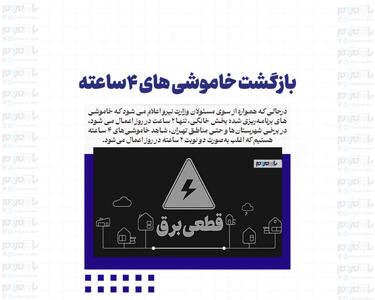 بازگشت خاموشی‌های ۴ ساعته