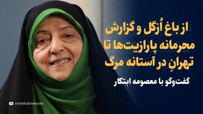 ویدیو: از باغ ازگل و گزارش محرمانه پارازیت‌ها تا خطر فروپاشی تهران و فاجعه بنزین‌های آلوده / گفت‌و‌گو با معصومه ابتکار