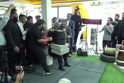 ببینید؛ «فائزه سرلک»، بانوی آهنین ایران دو رکورد جهانی را شکست