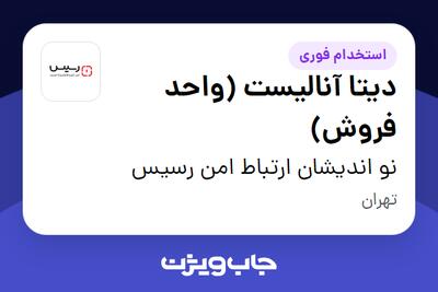 استخدام دیتا آنالیست (واحد فروش) در نو اندیشان ارتباط امن رسیس