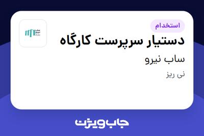 استخدام دستیار سرپرست کارگاه - آقا در ساب نیرو
