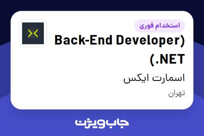 استخدام (Back-End Developer (.NET در اسمارت ایکس