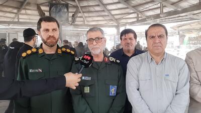 ورود سپاه پاسداران برای خدمات رسانی به زوار اربعین حسینی در مرز مهران