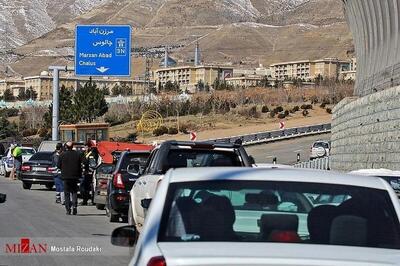 ترافیک سنگین وسایل نقلیه در محور‌های شمالی کشور