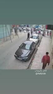فیلم لحظه زیر گرفتن چند نفر توسط خودرو ۲۰۷ در گلستان رباط‌کریم