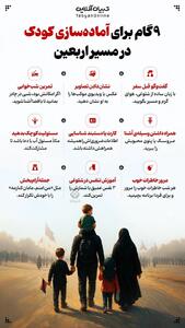 ۹ گام برای آماده‌سازی کودک در مسیر اربعین