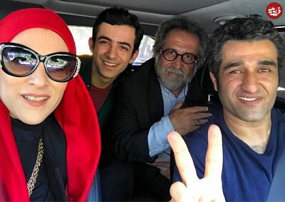 زمان وبگردی ؛ «پژمان جمشیدی و ویشکا آسایش» در پشت صحنه «دیوار به دیوار»؛ سال 1395