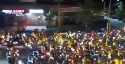 تجمع مردم لبنان در مخالفت با طرح دولت برای خلع سلاح حزب‌الله