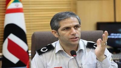 نجات ۱۴ نفر از آتش‌سوزی مجتمع مسکونی در خیابان رسالت