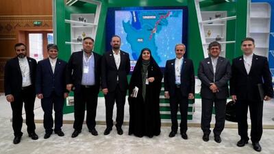 بازدید وزیر راه از غرفه ایران در اجلاس «کشور‌های محصور در خشکی»