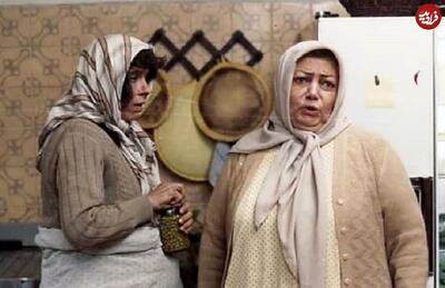 زمان وبگردی ؛ «حمیده خیرآبادی و صدیقه کیانفر» در نمایی از فیلم یک مرد یک خرس؛ سال 71