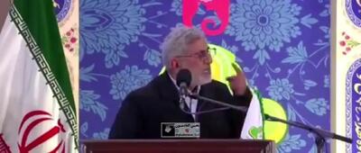 سردار قاآنی: رئیس جمهور آمریکا شخصا از میدان جنگ یمن اعلام فرار کرد + فیلم