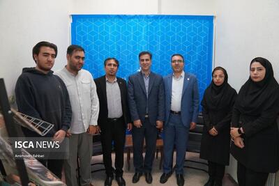 حضور مسئولان استان در خبرگزاری ایسکانیوز اردبیل به مناسبت هفته خبرنگار