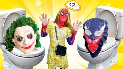 کارتون نبرد مرد عنکبوتی و اسپایدرمن | spiderman | فوتبال بازی کردن مرد عنکبوتی!