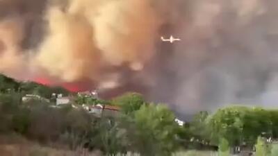 آتش‌سوزی گسترده در جنوب فرانسه