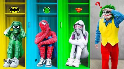کارتون نبرد مرد عنکبوتی و اسپایدرمن | spiderman | مرد عنکبوتی و پلیس!