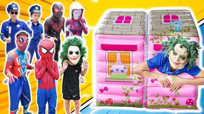 کارتون نبرد مرد عنکبوتی و اسپایدرمن | spiderman | مرد عنکبوتی و گروگانگیری!