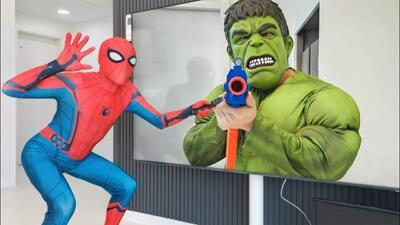 کارتون نبرد مرد عنکبوتی و اسپایدرمن | spiderman | مرد عنکبوتی مریض شده!