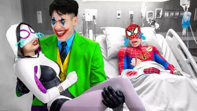 نبرد مرد عنکبوتی و اسپایدرمن | spiderman | مبارزه پلیس برای نجات گروگان مرد عنکبوتی!
