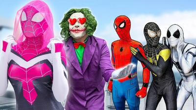 کارتون نبرد مرد عنکبوتی و اسپایدرمن | spiderman | مرد عنکبوتی و شنا در دریا!